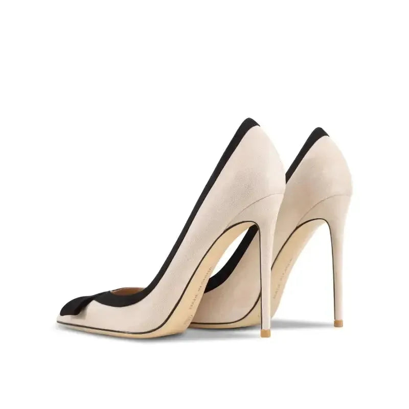 Perfect Leather Stiletto High Heels - Fashionfitz