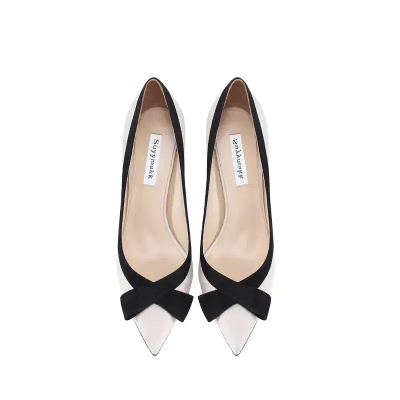 Perfect Leather Stiletto High Heels - Fashionfitz