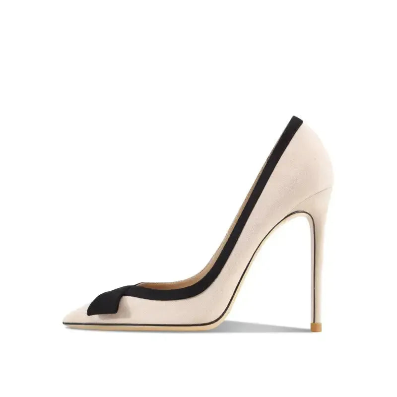 Perfect Leather Stiletto High Heels - Fashionfitz
