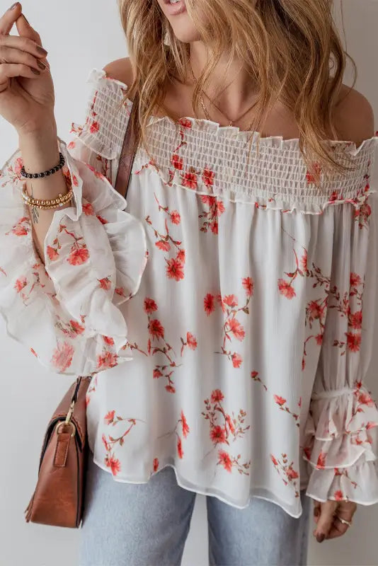 Petal play off-shoulder blouse | romantic | fashionfitz