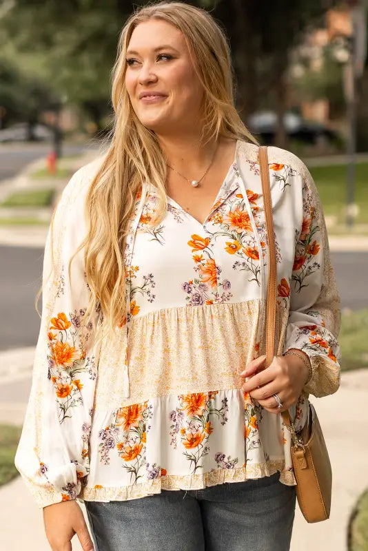 Petal poise plus blouse | boho blouses | fashionfitz