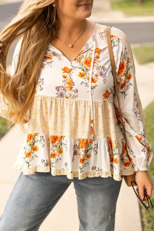 Petal poise plus blouse | boho blouses | fashionfitz