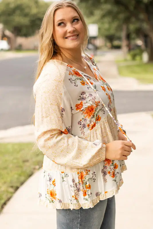 Petal poise plus blouse | boho blouses | fashionfitz