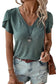 Petal sleeve v-neck t-shirt - t-shirts