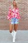 Pink blooming floral shirt | fashionfitz