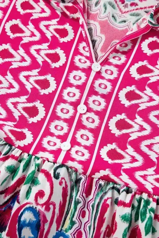 Pink Bohemian Summer Dress - Fashionfitz