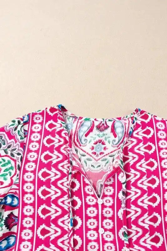 Pink Bohemian Summer Dress - Fashionfitz