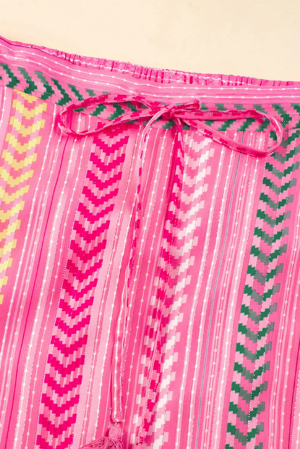 Pink boho drawstring ruffled maxi skirt - bottoms/skirts & petticoat