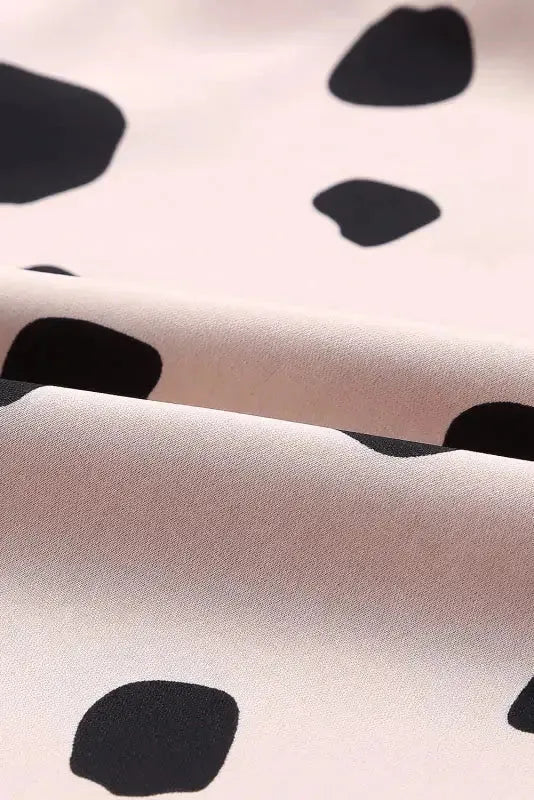 Pink Button Frill Cuffs Oversize Puff Sleeve Blouse - Fashionfitz