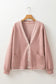 Pink cardigan - contrast trim buttoned