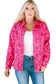 Pink leopard print denim jacket - shackets