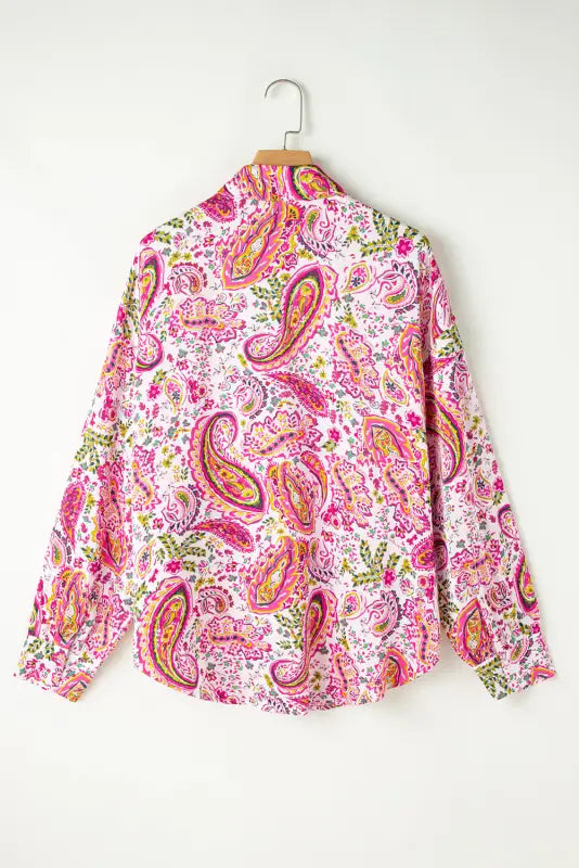 Pink paisley panache shirt | women’s shirts | fashionfitz