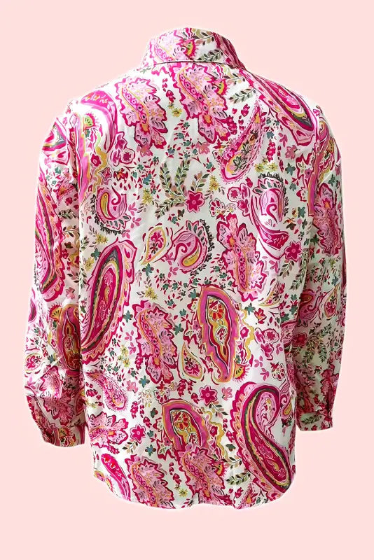 Pink paisley panache shirt | women’s shirts | fashionfitz