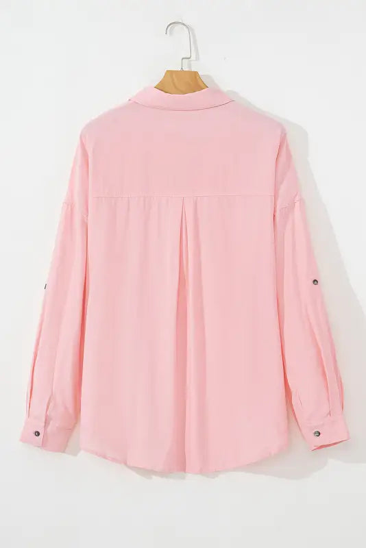 Chic pink plus size shirt | curve & | fashionfitz