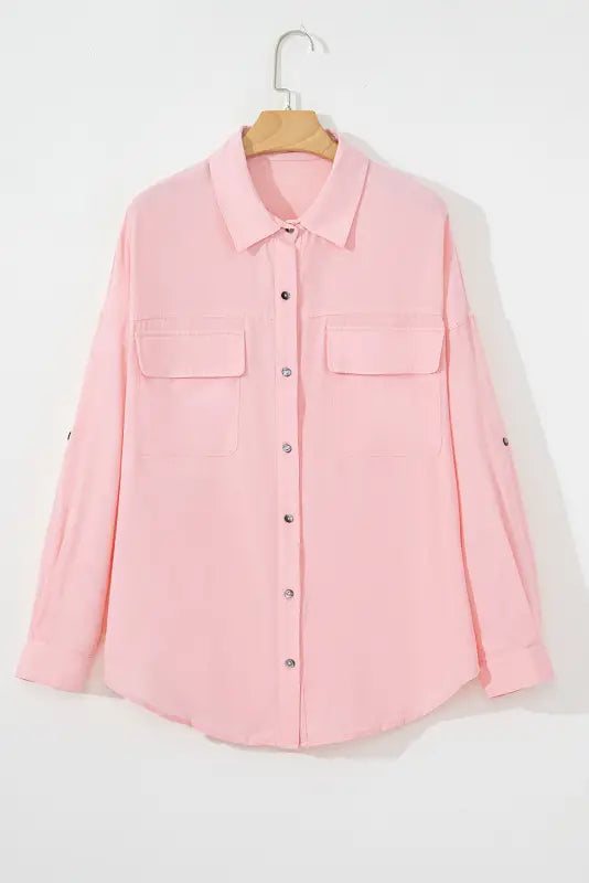 Chic pink plus size shirt | curve & | fashionfitz