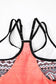 Pink printed lined tankini swimsuit - tankinis