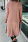 Pink ribbed duster cardigan - cardigans