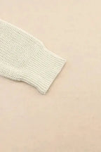 Pink Ribbed Knit V Neck Sweater - Fashionfitz