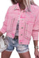 Pink Rivets Denim Jacket - Fashionfitz