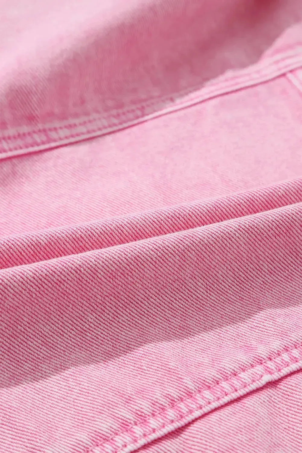 Pink Rivets Denim Jacket - Fashionfitz