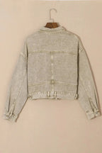 Pink Rivets Denim Jacket - Fashionfitz