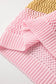 Pink stripe crochet top -loose fit - sweaters & cardigans/sweater vests