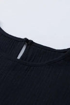 Pink Textured Tiered Ruffled Short Sleeve Blouse - Fashionfitz