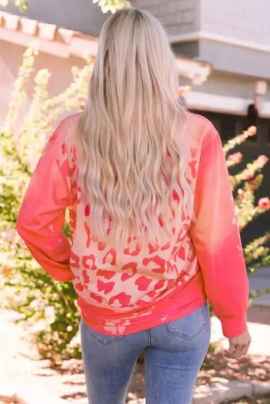 Pink Tie Dye Sweatshirt - Fashionfitz