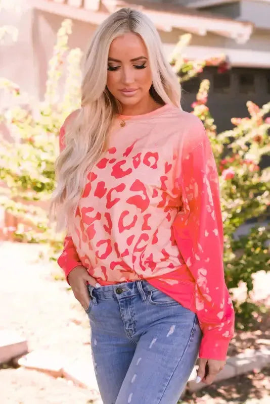Pink Tie Dye Sweatshirt - Fashionfitz