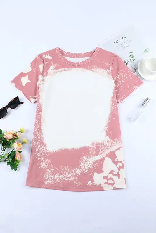 Pink tie dye t-shirt - t-shirts