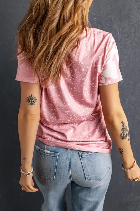 Pink tie dye t-shirt - t-shirts