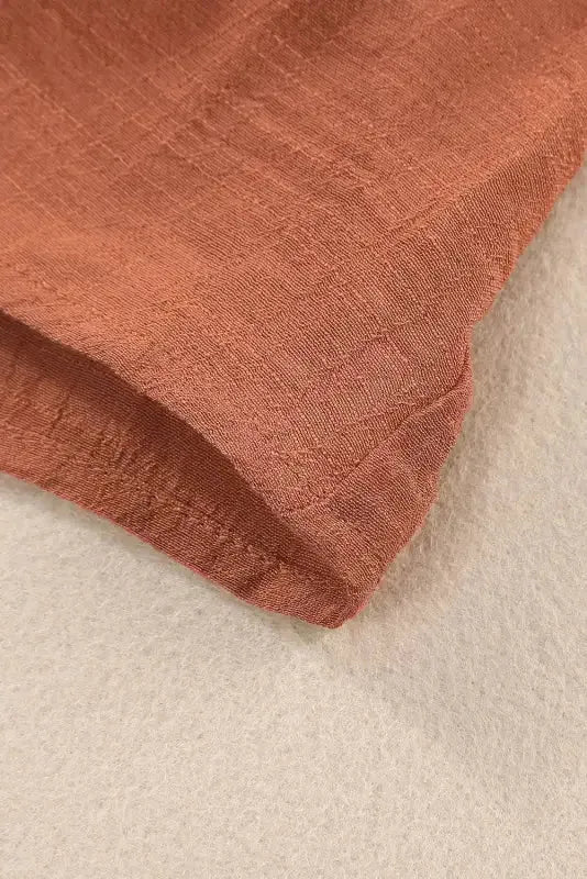 Pink Tiered Ruffled Drawstring V Neck Top - Fashionfitz