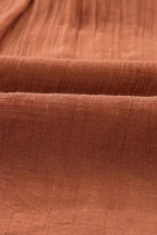 Pink Tiered Ruffled Drawstring V Neck Top - Fashionfitz