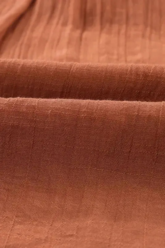 Pink Tiered Ruffled Drawstring V Neck Top - Fashionfitz