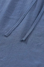 Pink Tiered Ruffled Drawstring V Neck Top - Fashionfitz