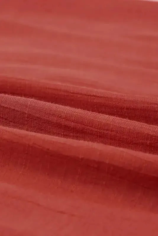 Pink Tiered Ruffled Drawstring V Neck Top - Fashionfitz