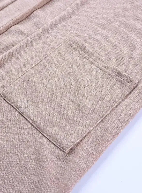 Pink Tunic Back Open Front Cardigan with Pockets - Fashionfitz