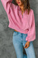 Pink washed snap sweatshirt - sweatshirts