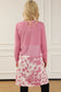 Pink western pattern open front cardigan - sweaters & cardigans