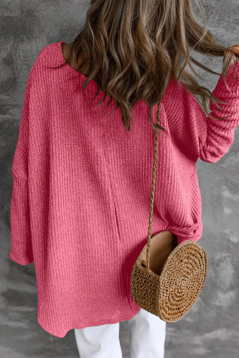 Pirouette slouchy dolman sleeve high low sweater - & cardigans