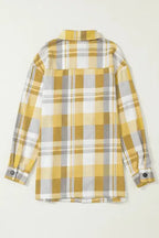 Plaid Button-Up Patch Pocket Shirt - Fashionfitz