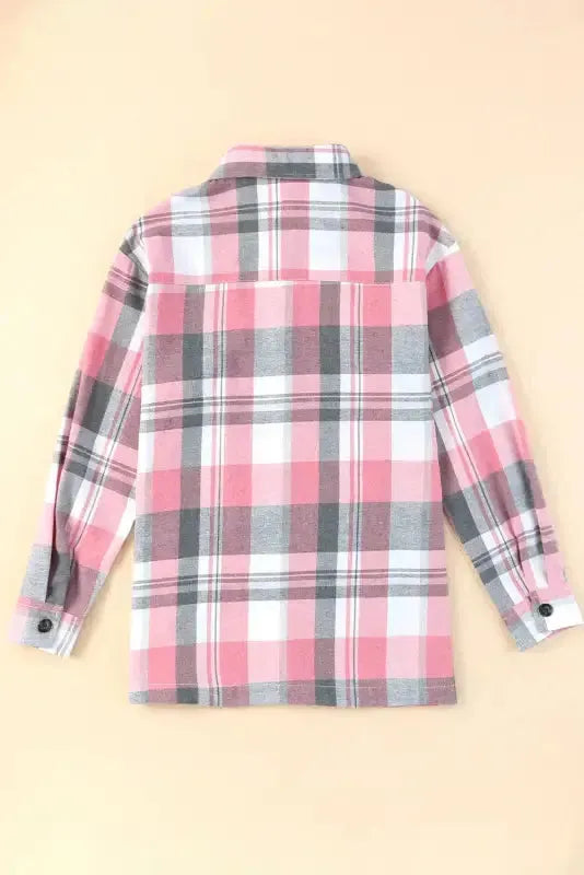Plaid Button-Up Patch Pocket Shirt - Fashionfitz