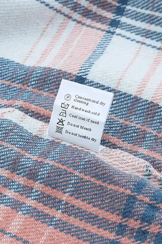 Plaid Flap Pockets Shacket - Fashionfitz