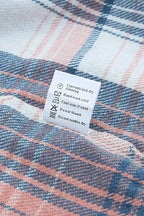 Plaid Flap Pockets Shacket - Fashionfitz