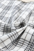 Plaid Patchwork Denim Jacket - Khaki, Distressed, Raw Edge - Fashionfitz