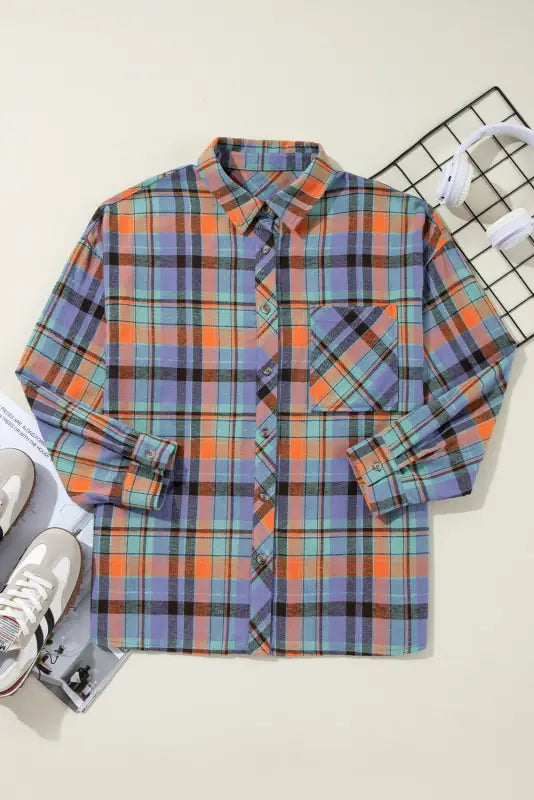 Plaid revival loose shirt | women’s shirts | fashionfitz