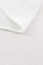 Pleated Neck Stretch Cuff Shirt - Fashionfitz