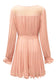 Pink pleated ruffled tie waist buttons v neck romper - jumpsuits & rompers