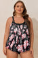 Plus size floral top tankini set by fashionfitz