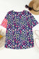 Plus Size Leopard Colorblock Short Sleeve Top - Fashionfitz